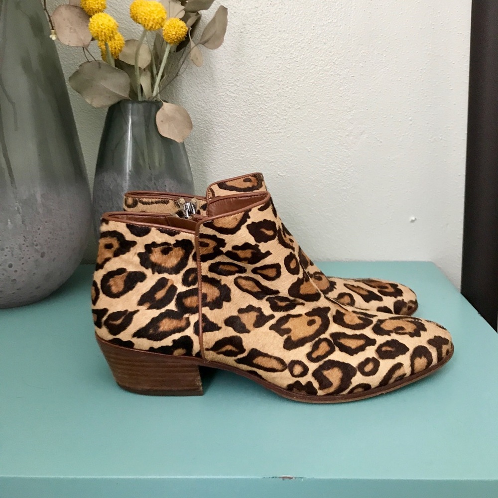 Sam Edelman Leopard Petty Bootie
